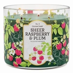 Goose Creek Candle 3- Wick No.3 Sheer Raspberry & Plum 14 Oz.